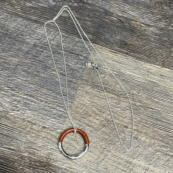 Lauren Ralph Lauren
36" Leather Ring Pendant Necklace - Picture 1 of 10